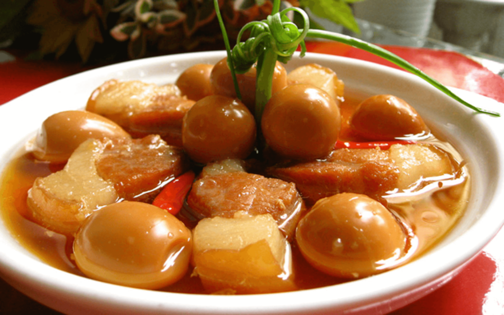 khâu nhục thịt kho tàu